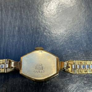  1円スタート 時計 ENICAR 17石 18K/0.750刻印 手巻き レディース腕時計 中古の画像5