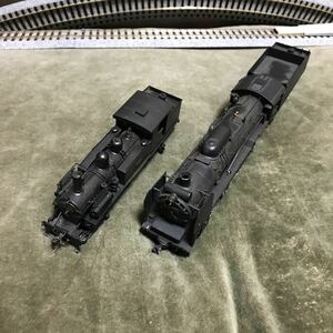 蒸気機関車 鉄道模型 HOゲージ 2両(後部合わせ3両)セット