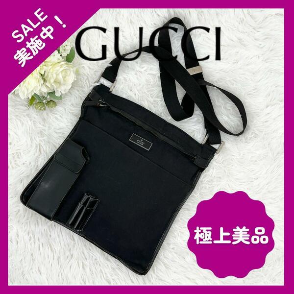 GUCCI グッチ サコッシュ ナイロン ショルダーバッグ レディース メンズ