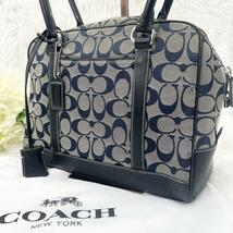 COACH コーチ ハンドバッグ シグネチャー キャンバス レディース_画像1