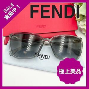 [ прекрасный товар ]FENDI Fendi солнцезащитные очки Logo с футляром 