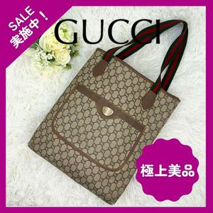 【大人気】グッチプラス GUCCI トートバッグ ヴィンテージ GGスプリーム