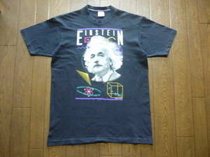 90s　USA製　ヴィンテージ　BELTON　半袖　Tシャツ　EINSTEIN　アインシュタイン　偉人　相対性理論　シングルステッチ　サイズXL