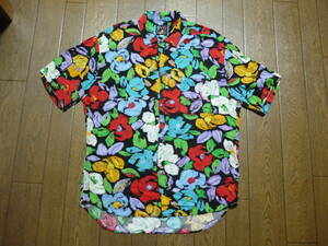 90s USA製　ヴィンテージ　JAMS WORLD　ジャムズワールド　花柄シャツ　アロハシャツ　サイズM