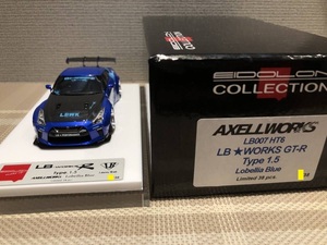 アクセルワークス Axellworks MAKE UP メイクアップ/ EIDOLON アイドロン 1/43 LB★ワークス GT-R Type1.5 Lobellia Blue LB007 HT6