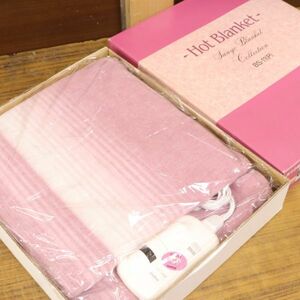  unused SANYO Sanyo electric . blanket BS-11 pink 140×90cm ZA375