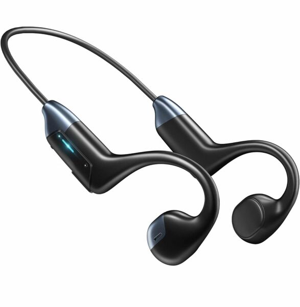 イヤホン 骨伝導 ヘッドホン 耳掛け式 Bluetooth 5.3 ワイヤレス ブルートゥース マイク付き バランス通話 