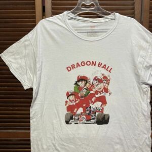 1スタ 再落無し AGOK 白 アニメ Tシャツ ドラゴンボール F1 悟空 悟飯 ブルマ クリリン 90s 00s ビンテージ 古着 ベール 卸 仕入れ