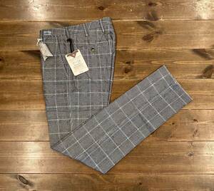  new goods Jacob Cohen ACADEMYyakobko-en red temi- hand made Masterpiece premium slacks check pattern 5 pocket 31 men's 