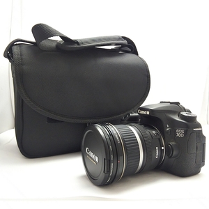 B23-2969[ Junk ] Canon EOS70D корпус + линзы EFS10-22mm/1:3.5-4.5 цифровой однообъективный зеркальный * батарея упаковка нет / работоспособность не проверялась SD/ сумка есть 