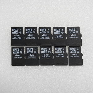 ■ microSDHC 4GB ■ まとめて 10枚セット / 動作品 フォーマット済 ジャンク 扱い microsd microSDカード / E296 ①