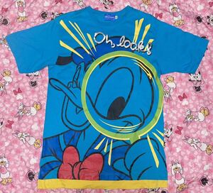 TDR/TDL/TDS「東京ディズニーリゾート限定　虫めがね　ドナルド」半袖Tシャツ /S 男女兼用