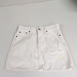  free shipping *MOUSSY Moussy * white Denim skirt tight skirt * white * size 2 #60506sjj41