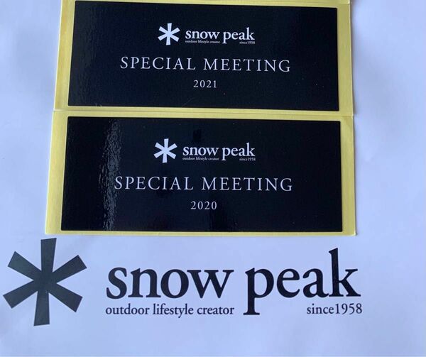 ★スノーピーク★スペシャルミーティング限定ステッカー2020,2021ブラック会員限定非売品special meeting