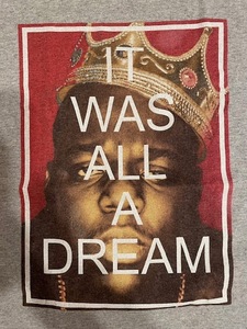 71★USA古着★NOTORIOUS BIG ビッグフォトプリントTシャツ グレー★Mサイズ★送料無料!!