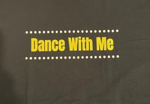 4★USA古着★メッセージプリントTシャツ 黒 Dance With Me 両面プリント★2XLサイズ GILDAN★送料無料!!