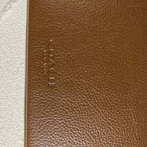 COACH コーチ　二つ折り財布　カードケース　ブラウンコンパクト 薄型 _画像9