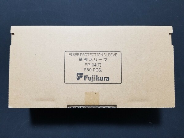 フジクラ　FP-04(T) 未開封1箱＋バラ10袋 計500本光ファイバ 補強 保護 スリーブ単心～8心 テープスリーブ長40mm
