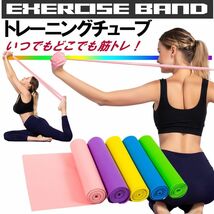 送料無料 ダイエット トレーニング チューブ 筋トレ ヨガバンド 男女兼用 ストレッチ ダイエット 腹筋 ゴムチューブ 筋トレチューブ Q2_画像6