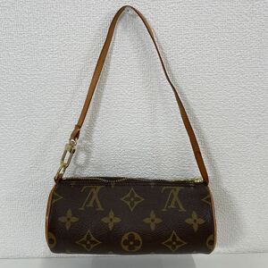 G◎ LOUIS VUITTON ルイヴィトン ポーチ モノグラム パピヨン 付属ポーチ M51380 ストラップ シミ汚れ有り