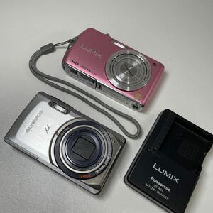 Z◎ Panasonic パナソニック LUMIX DMC-FX700 動作確認済 レンズ開閉時閉まりずらい OLYMPUS オリンパス μ-7020 12 MEGAPIXEL 通電未確認