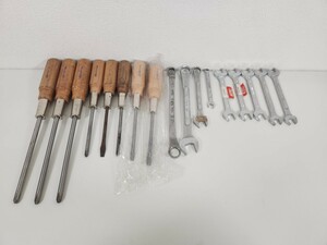 G☆ KTC 工具 まとめ 木柄 ドライバ ドライバー メガネレンチ レンチ 両口 スパナ KYOTO TOOL 未開封有 DIY 