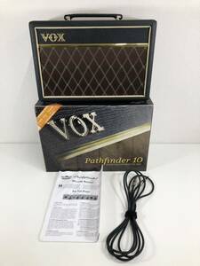 G※ VOX Pathfinder10 V9106 コンパクト ギターアンプ 音響機材 通電確認済み 音出し未確認 傷 汚れ 埃の付着 取説シミ有り 外箱破損有り