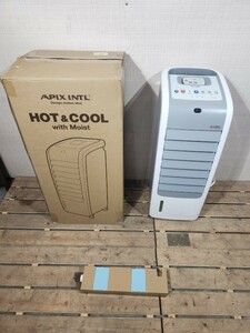 W☆ APIX アピックス HOT&COOL Moist AHC-880R 加湿器機能付 温冷風扇 2019年製 リモコン付き 保冷剤1個 動作確認済