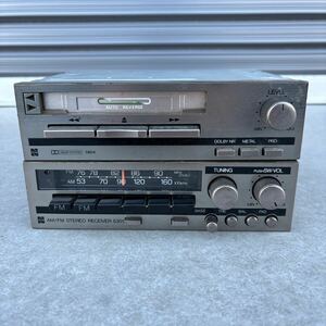  National cassette deck AM/FM stereo receiver Car Audio old car that time thing retro Junk ①