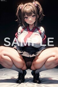 一点物☆美少女 ポスター A4 セクシー オリジナルイラスト 高画質光沢紙 制服 コスプレ 美尻 美乳 グラビア 下着 パンチラ 2次元 A24568