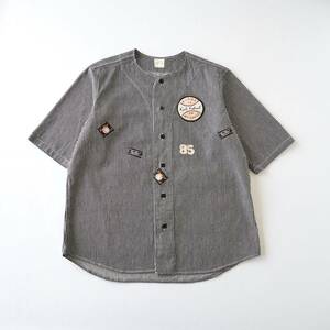 カールヘルム　Karl Helmut　希少　ベースボールシャツ　半袖　ストライプ柄　美品　メンズ