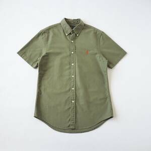 ラルフローレン　Ralph Lauren　BDシャツ　半袖　カーキ　オレンジポニー　美品　メンズ