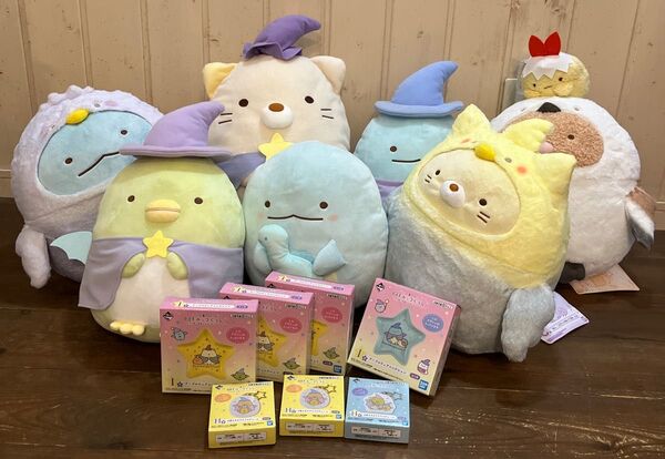 すみっコぐらし ぬいぐるみ 一番くじ ラストワン プライズ すみっこぐらし ことりっこ 青い月夜のまほうのコ