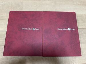 te-ji-SB-33 Stamp Album B Type stamp . stock book stamp storage for file red 2 pcs. set sale 