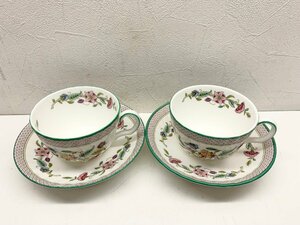 ミントン MINTON HALL TRELLIS カップ＆ソーサー 2客 中古品