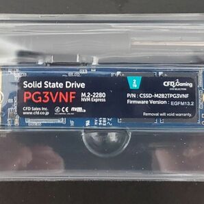 動作品 正常100% CFD Gaming M2B2TPG3VNF gen4 NVMe SSD 2TB 本体のみ