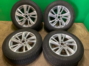 良品 TOYOTA クラウン クロスオーバー 純正 18インチ 7J +40 225/60R18 DUNLOP WINTERMAXX 03 スタッドレス タイヤホイール 4本セット K