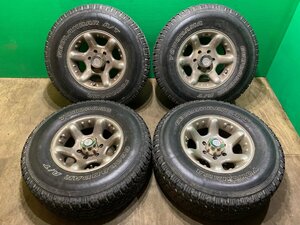 ARE AR-160 アメリカンレーシング 16インチ 8J ±0 265/75R16 YOKOHAMA A/T スパイク スタッドレス タイヤホイール 4本セット K