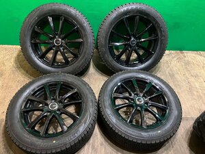 PREO L5 17インチ 7J +45 215/55R17 BRIDGESTONE BLIZZAK VRX2 2022年製 バリ山 イボ付き スタッドレス タイヤホイール 4本セット K