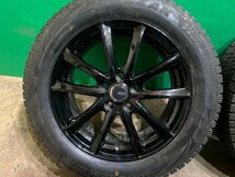 PREO L5 17インチ 7J +45 215/55R17 BRIDGESTONE BLIZZAK VRX2 2022年製 バリ山 イボ付き スタッドレス タイヤホイール 4本セット K_画像2