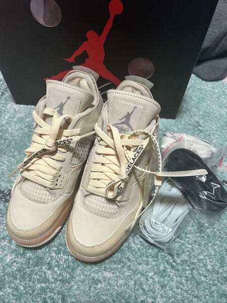 Off-White × Nike WMNS Air Jordan 4 SP "Sail"