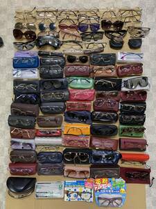 まとめて 大量 88個 眼鏡 メガネ 老眼鏡 サングラス グラサン メガネケース ジャンク品　①