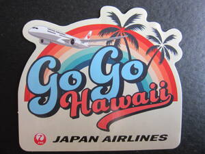 JAL■Go Go Hawaii■ハワイ■JAPAN AIRLINES■ステッカー