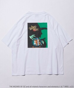 美品 FREAK'S STORE 別注 オズの魔法使い ホワイト 白 バックプリント 半袖 Tシャツ フリークスストア カットソー サイズ M 丸首 後ろ