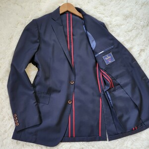  прекрасный товар Brooks Brothers [CANONICO Anne темно синий moheya. темно-синий пятно Regent редкий L]BrooksBrotherskano Nico tailored jacket блейзер 