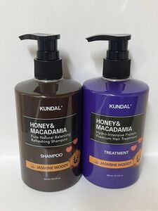 【KUNDAL】クンダルHONEY&MACADAMIA◆シャンプー・トリートメントセット◆ジャスミンウッディー