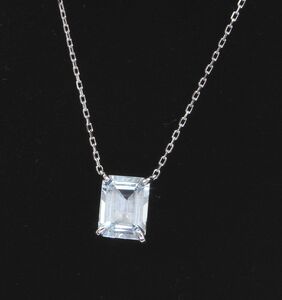 LKサロン★K18WG キャンディアクアマリン ペンダント★1.86ct★lk salon