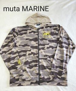 【極美品】muta MARINE ムータマリン ラッシュガード カモフラ柄　XL 迷彩柄 パーカー