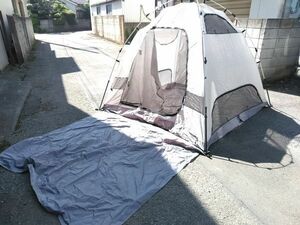 ★DOD ディーオーディー THE 1 TOUCH TENT M ザ・ワンタッチテント T3-673-KH キャンプ用品 テント 3人用 アウトドア E-0517-4 ♪@140★