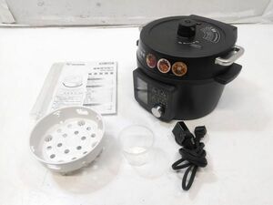 !IRIS OHYAMA Iris o-yama electric pressure cooker KPC-MA2-B black 2.2L cookware 2019 year made manual attaching E052815C @100!